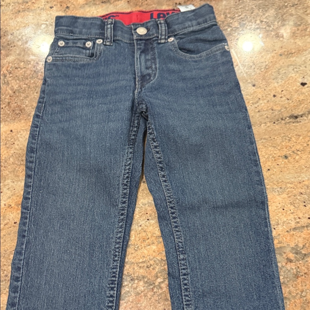 Boys levi slit fit with elastic waist